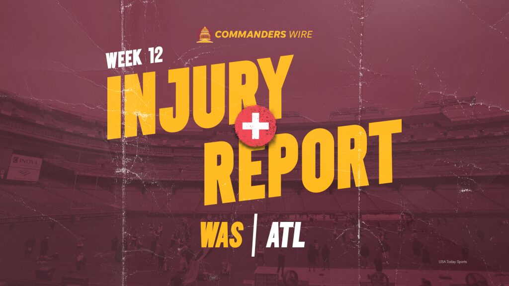 Week 12 injury report, Wednesday