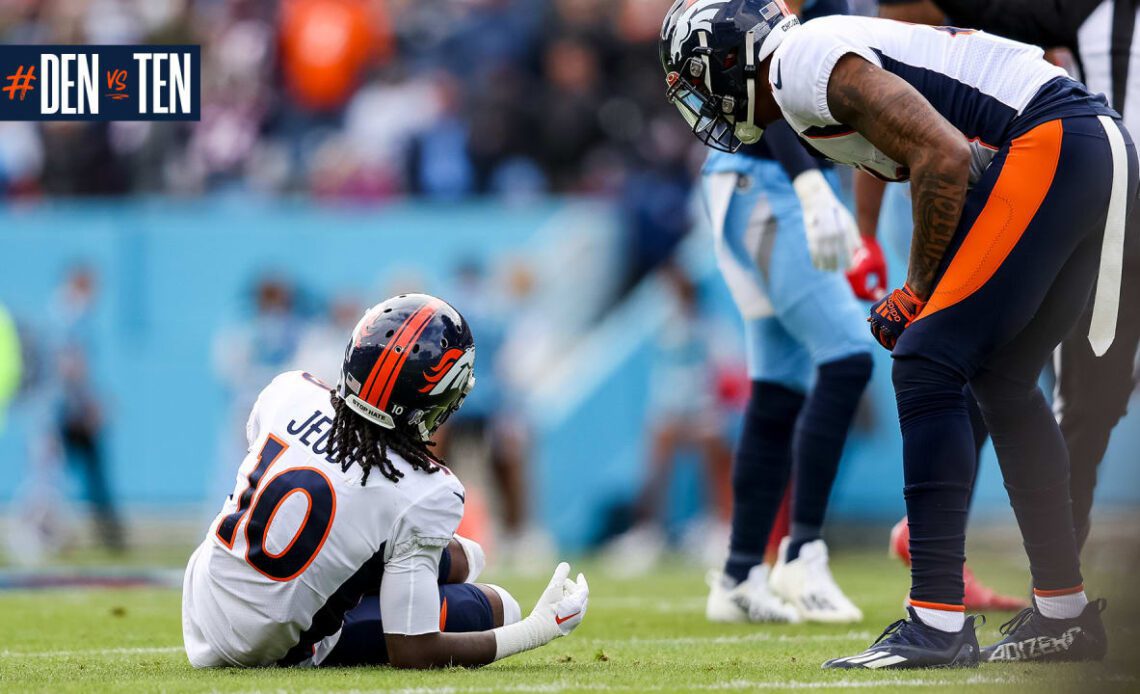 Broncos hoping WR Jerry Jeudy 'dodged a bullet' on ankle injury