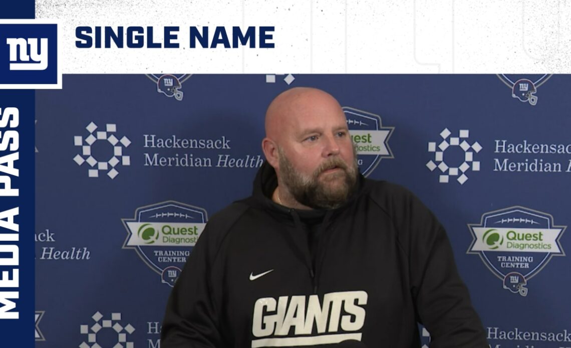 Coach Brian Daboll provides final updates before SNF vs. Commanders