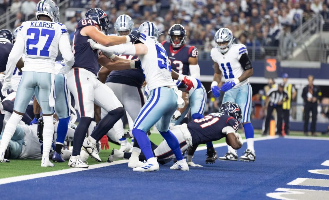 Dameon Pierce 1st-quarter TD ties game at 7-all with Dallas Cowboys