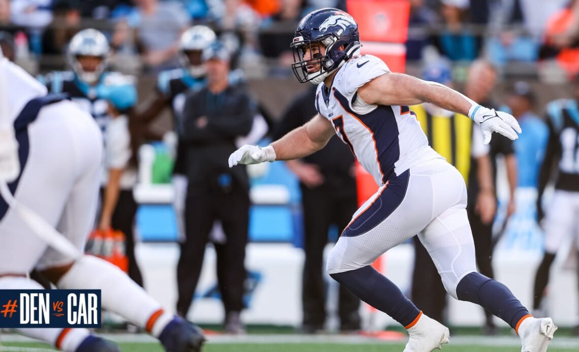 Josey Jewell throws D'Onta Foreman down for 3-yard loss | Broncos at Panthers