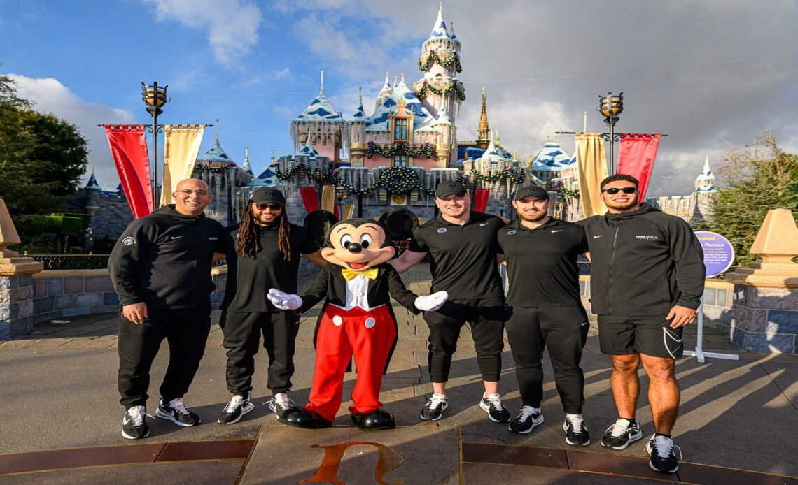 Nittany Lions Trade in Helmets for Mickey Ears at Disneyland