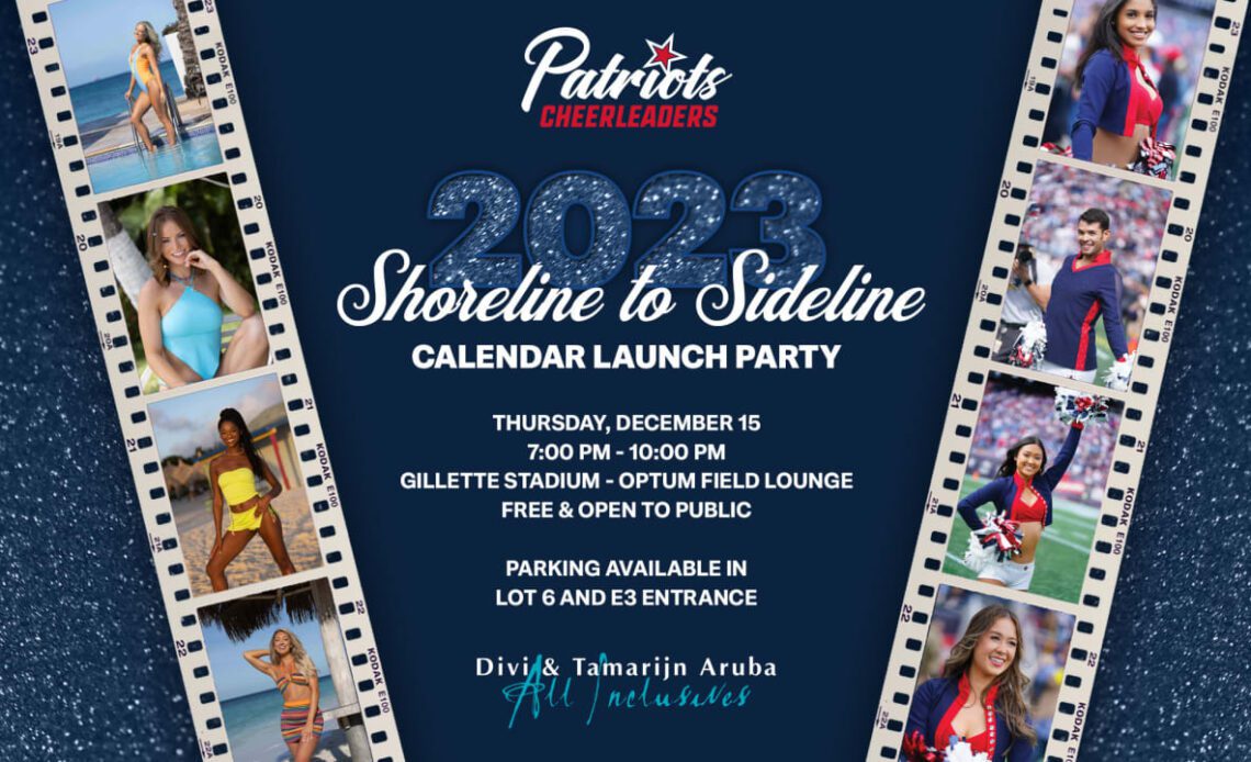 Patriots Cheerleaders Host 2023 Calendar Launch Party 