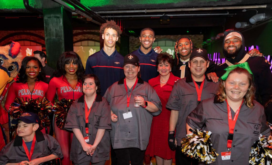 Photos: Gayle Benson hosts Special Olympics holiday bowling party