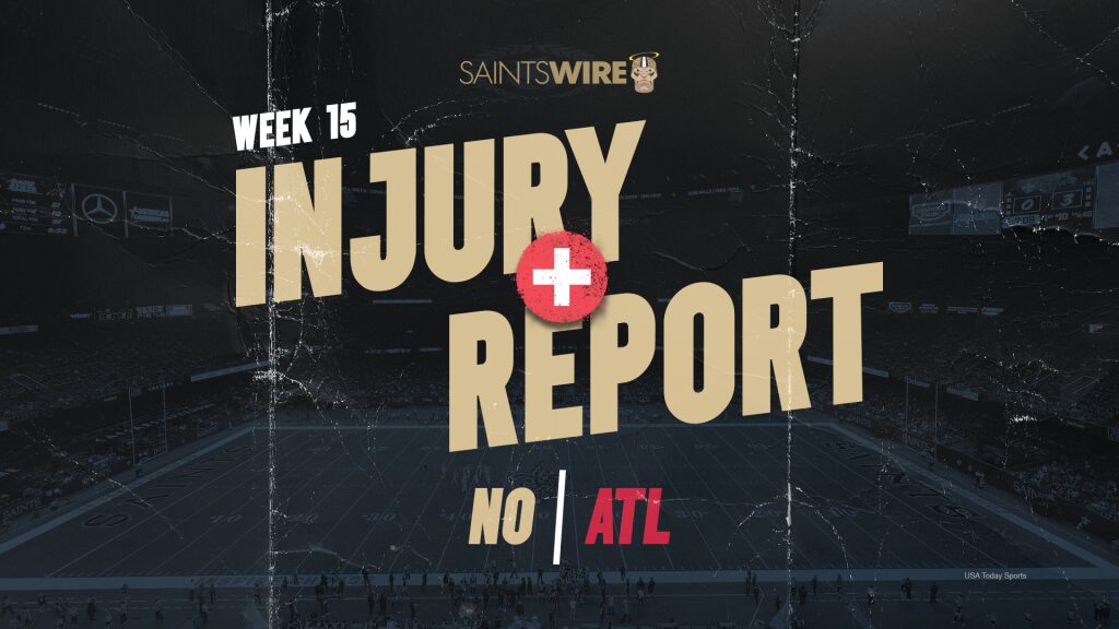 Saints injury report lists 13 players for Week 15 vs. Falcons