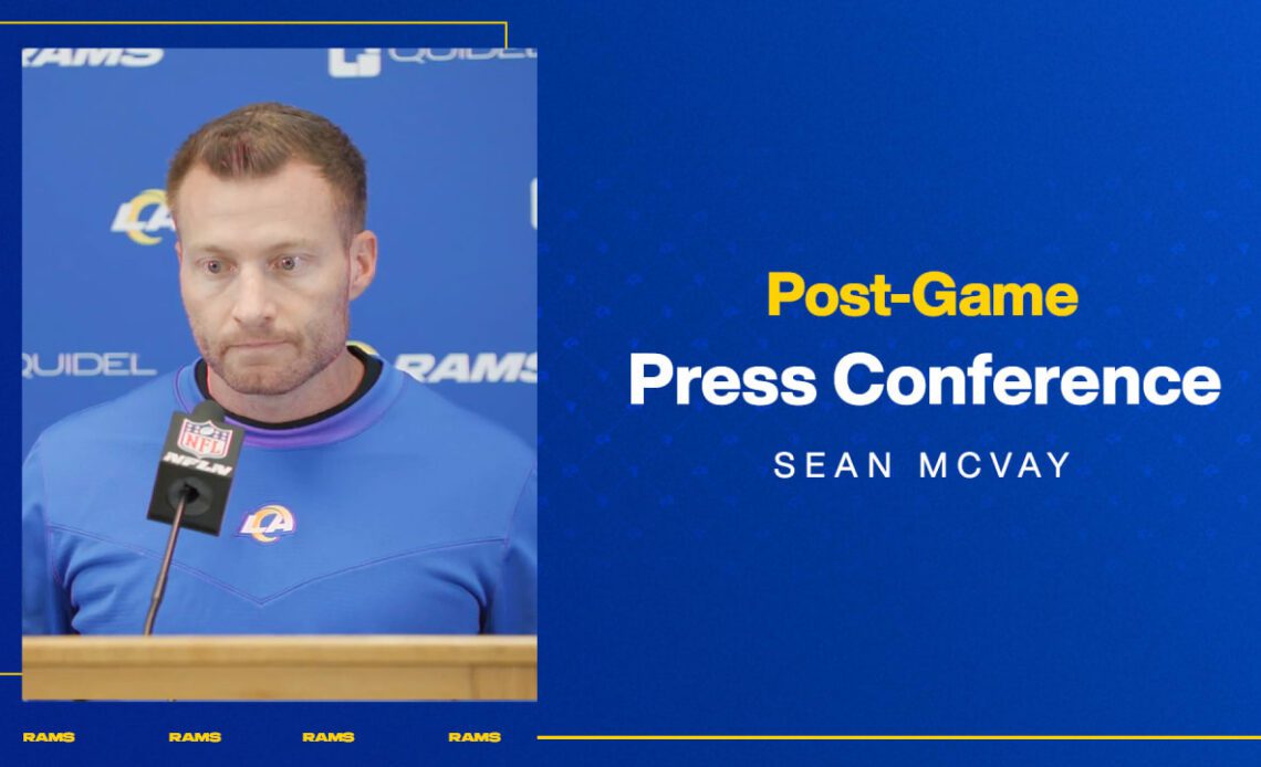 Sean McVay reacts to Rams' 26-10 Week 12 loss to Chiefs