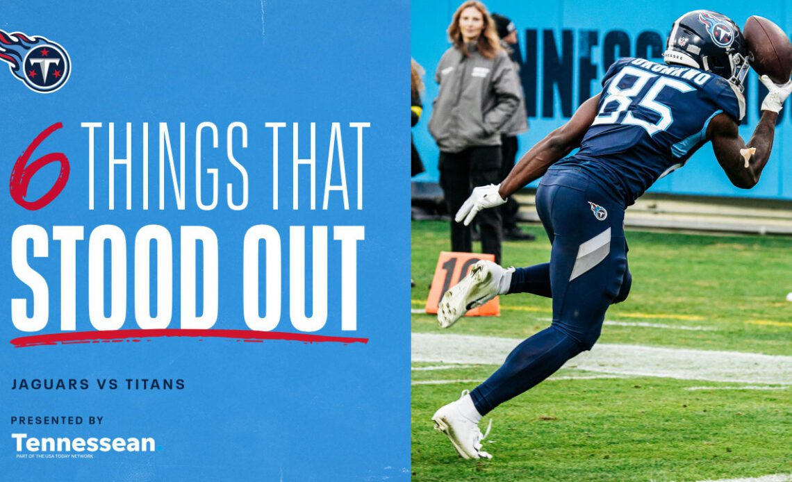 Six Things That Stood Out for the Titans in Sunday's Loss to the Jaguars