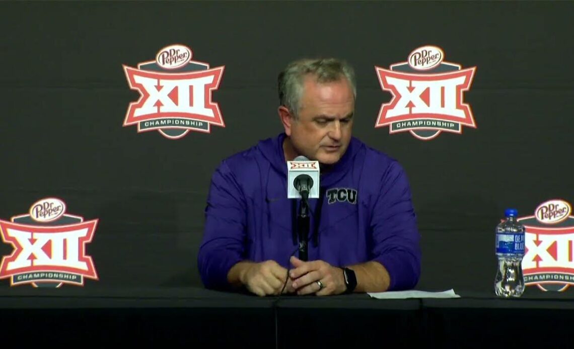 Sonny Dykes reacts to TCU's 'disappointing' loss | ESPN College Football