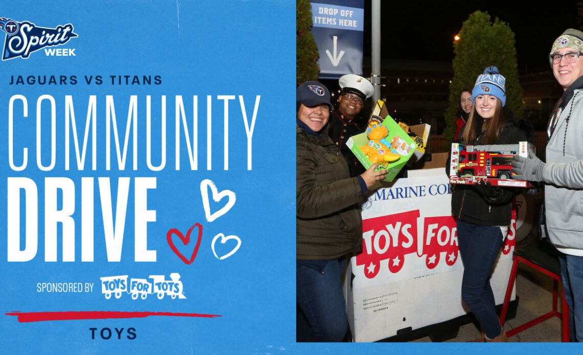 Titans Week 14 Community Drive to Benefit Toys for Tots