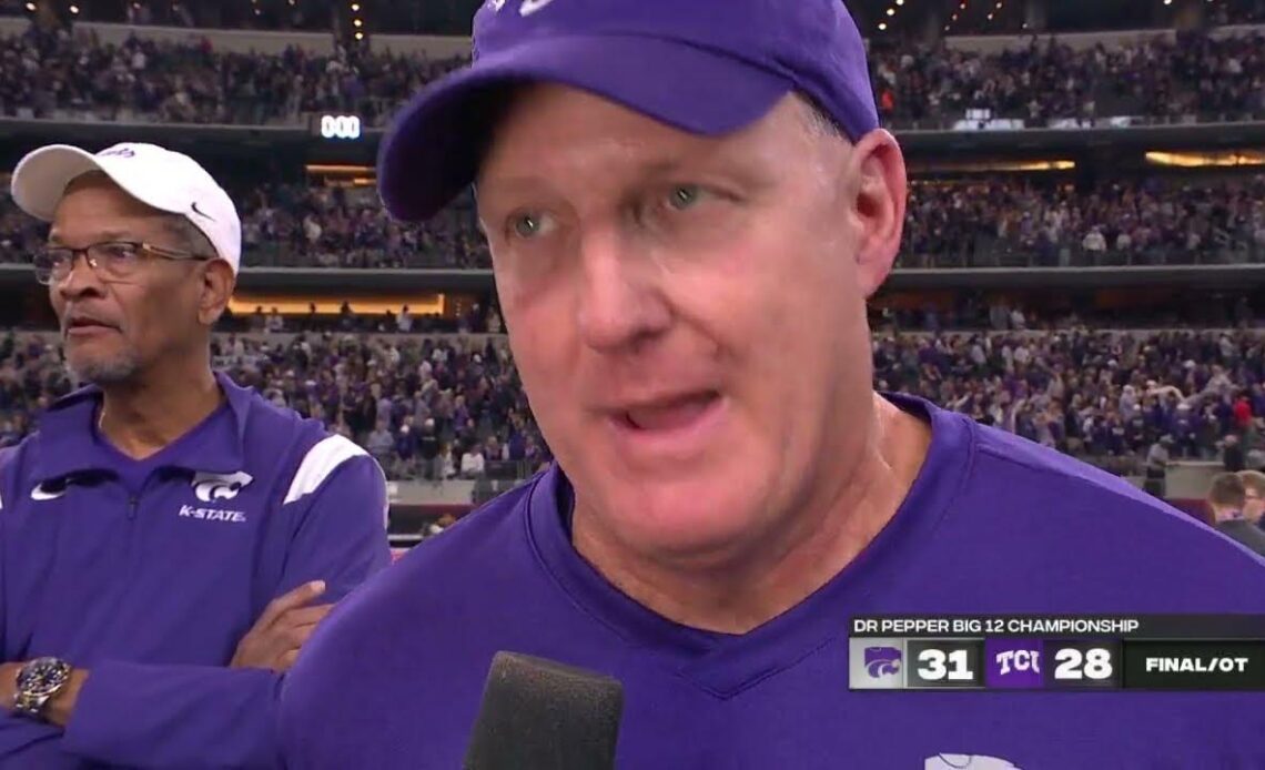 We were destined to be here 🗣 - Kansas State's Chris Klieman after winning the Big 12 Championship