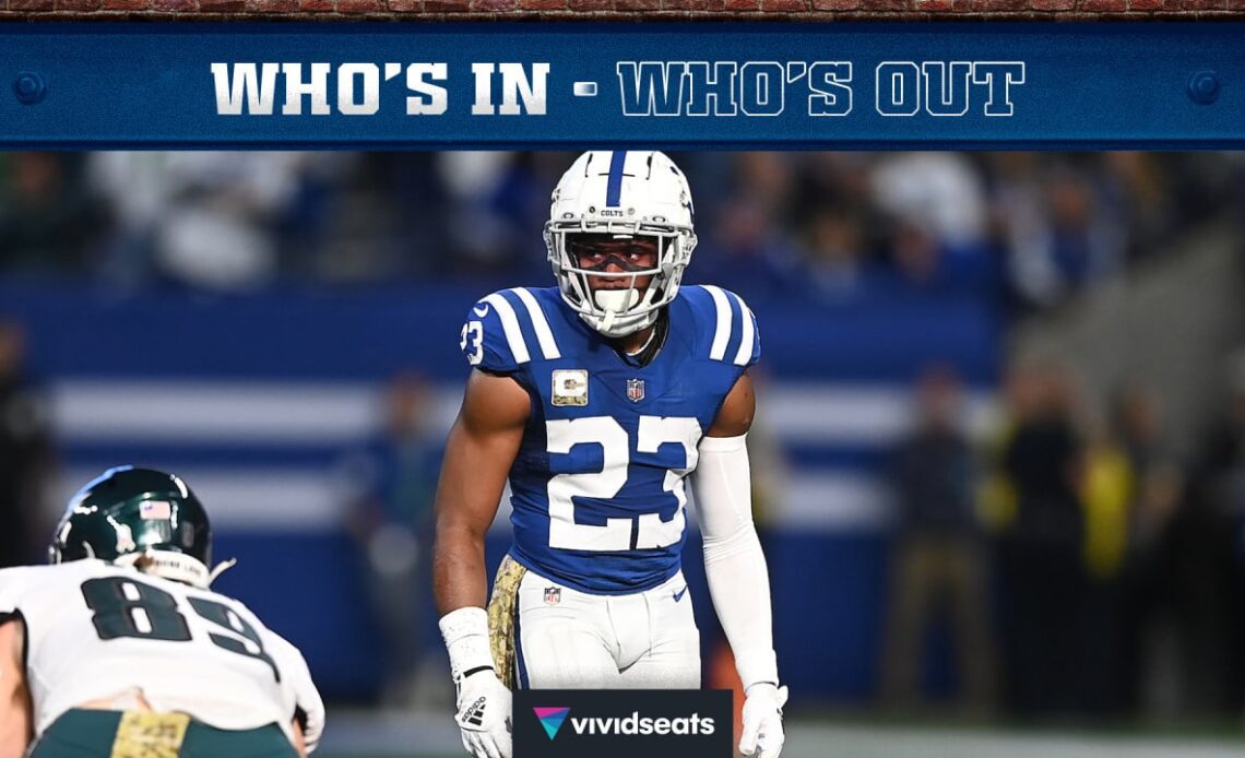 Colts Rule Out Kenny Moore II, Mike Strachan For Vikings Matchup