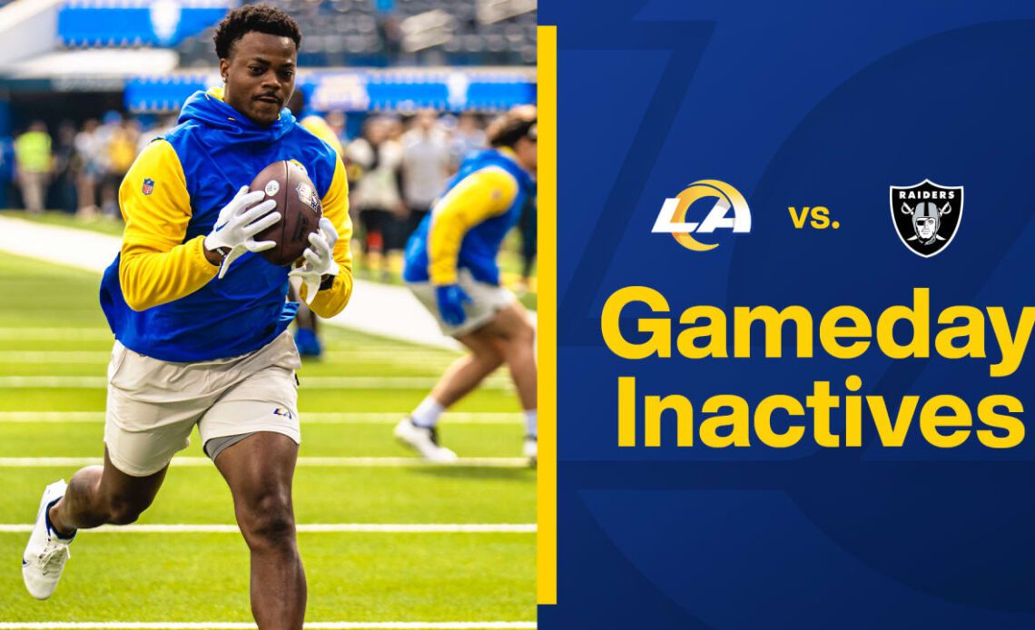 Cornerback Shaun Jolly, running back Ronnie Rivers and offensive lineman Bobby Evans among Rams' inactives for Week 14 vs. Raiders