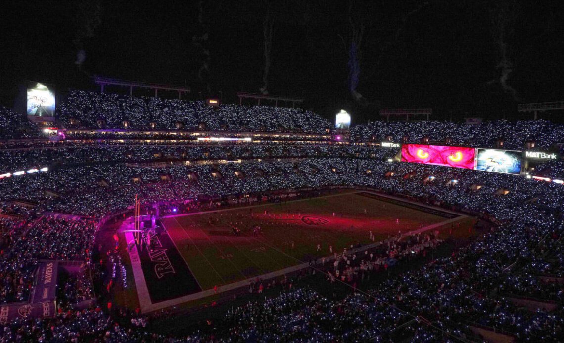 Fans to Receive LED Wristbands for Light Show During Ravens-Steelers ‘Sunday Night Football’