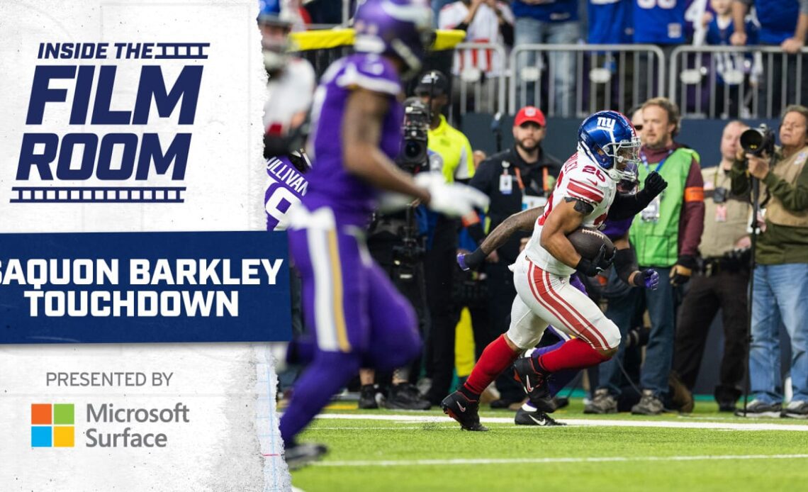 Inside the Film Room: Breaking down Saquon Barkley's opening-drive touchdown vs. Vikings