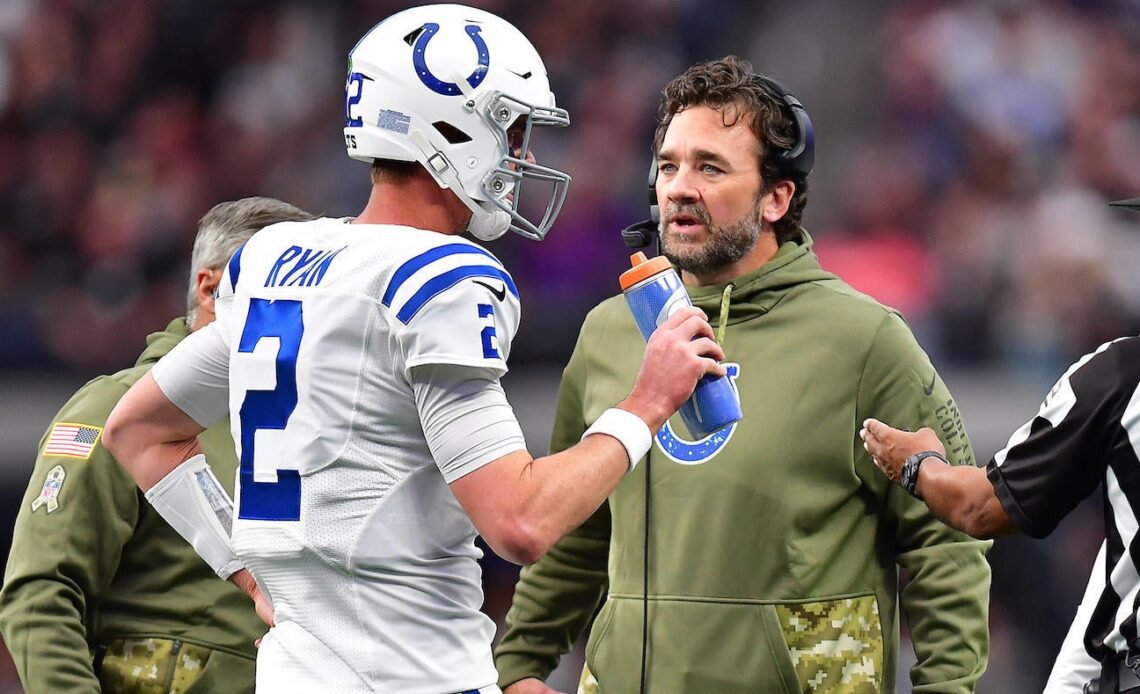 Interim coach Jeff Saturday says he wants to remain Colts head coach, but doesn't have an interview set up