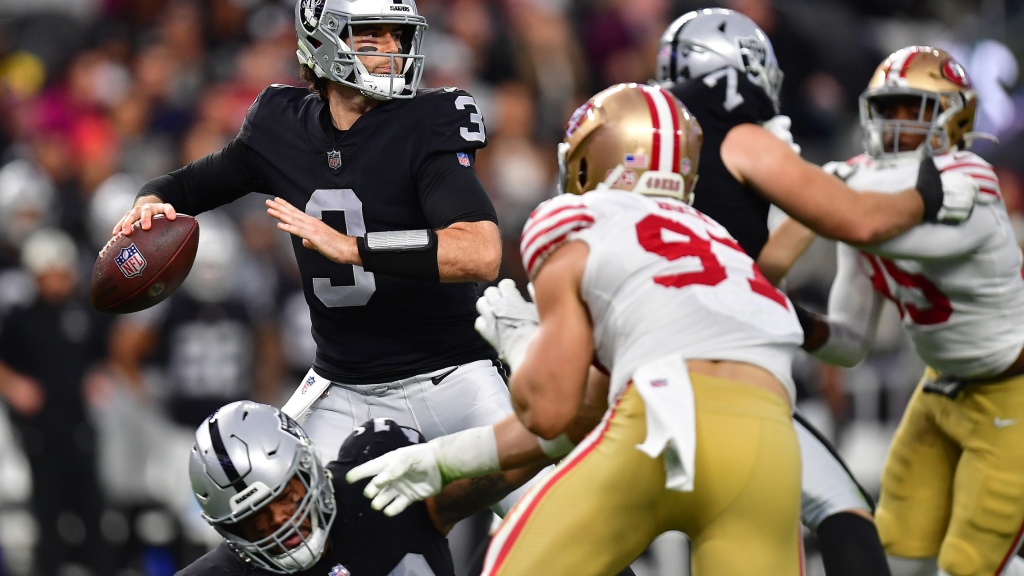 Jarrett Stidham ‘balled out’ vs top ranked 49ers D, earned respect of Raiders teammates