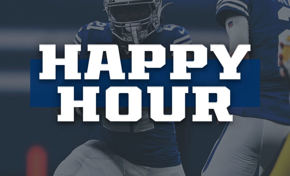 Jeff Saturday, Zack Moss, and Rick Venturi