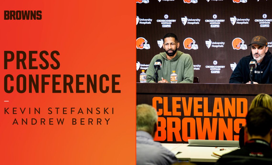 Kevin Stefanski and Andrew Berry End of the Year Press Conference