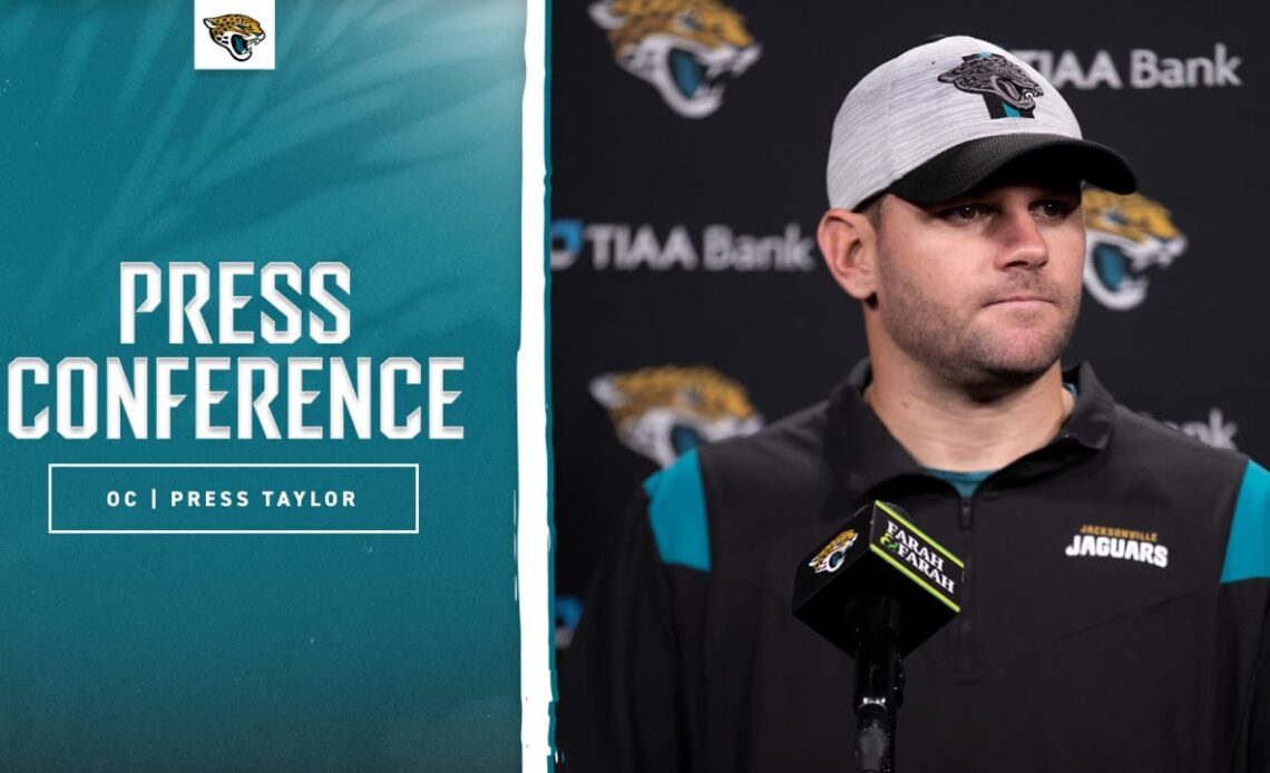 Press Taylor: "I couldn't be happier with the group of guys we have." | Press Conference | Jacksonville Jaguars