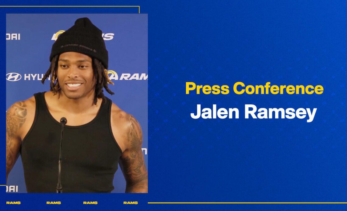 Rams defensive back Jalen Ramsey on working with Brandon Staley in 2020, friendship with Chargers safety Derwin James Jr.
