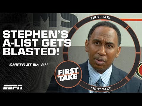 Stephen A. gets blasted over his ranking for the Chiefs 🗣️ | First Take