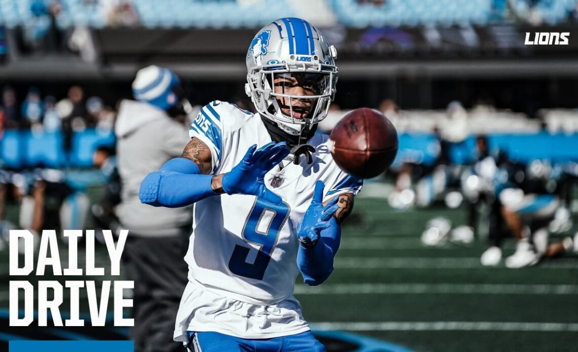 THE DAILY DRIVE: Jameson Williams, Lions preach patience with wide receiver's limited workload