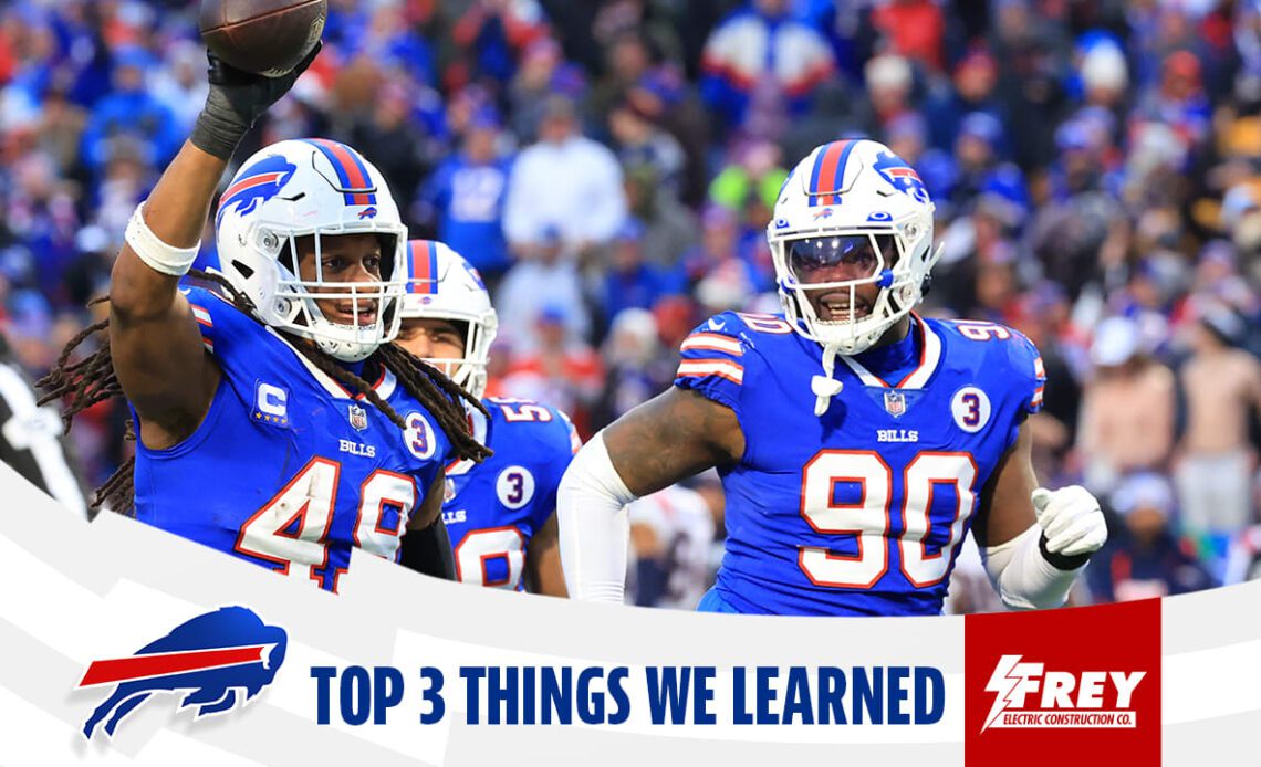 Top 3 Things We Learned From Bills Vs. Patriots - VCP Football