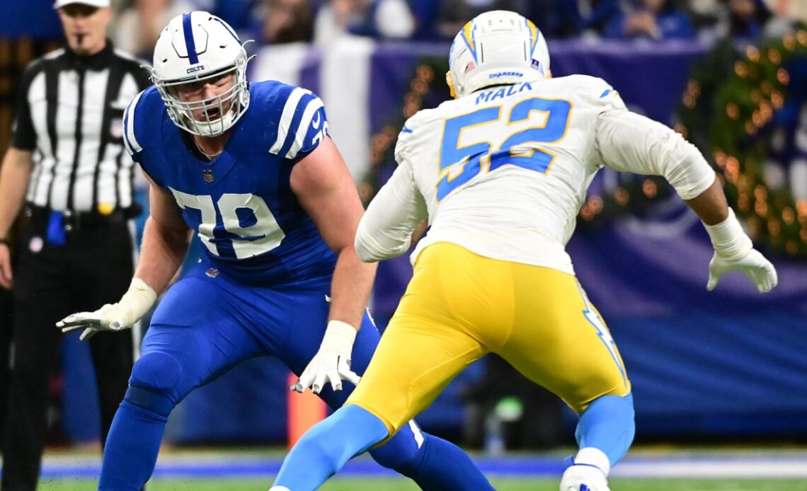 How Bernhard Raimann Handled Gauntlet Of Pass Rushers As Colts' Left Tackle