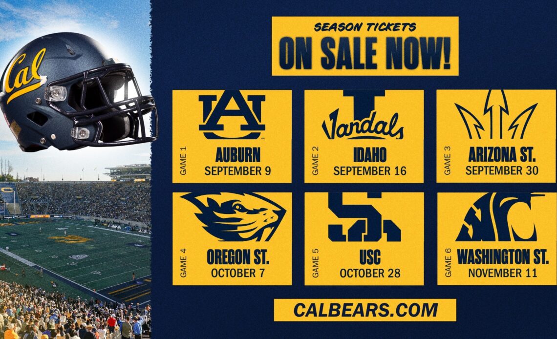 New Cal Football Season Tickets On Sale Now