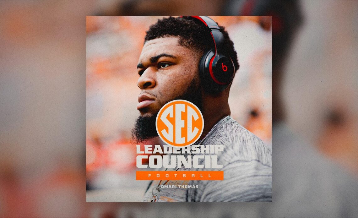 Omari Thomas Represents Vols On SEC Football Leadership Council