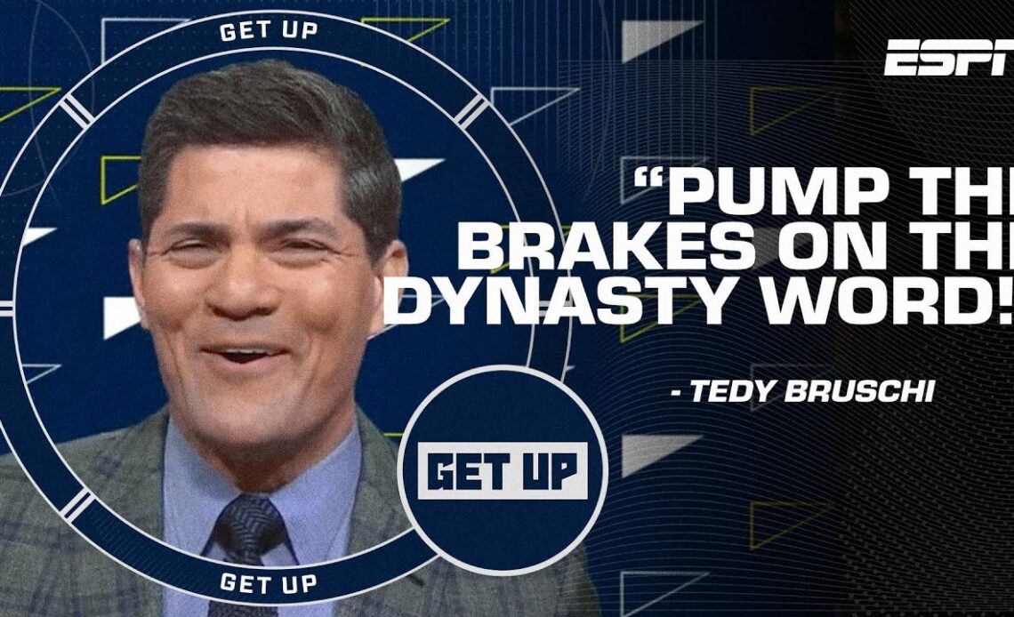 Pump the brakes on the dynasty word! - Tedy Bruschi on Tony Kornheiser's comments about Sean Payton