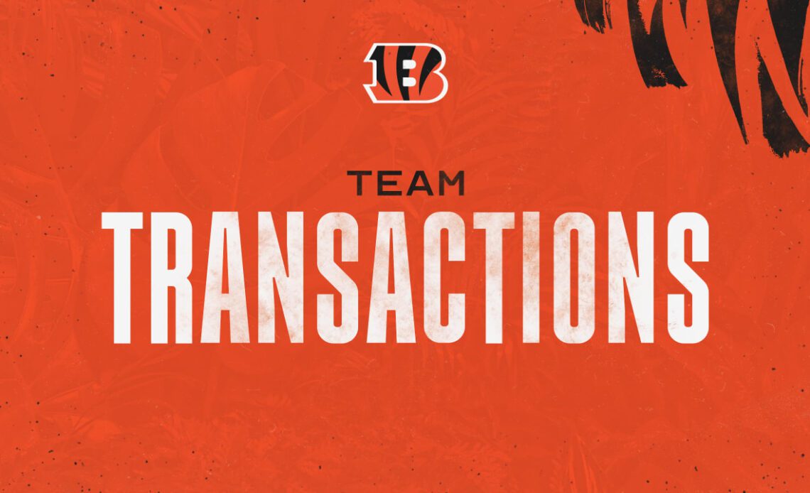 Bengals Roster Moves: Elevations for Divisional Game