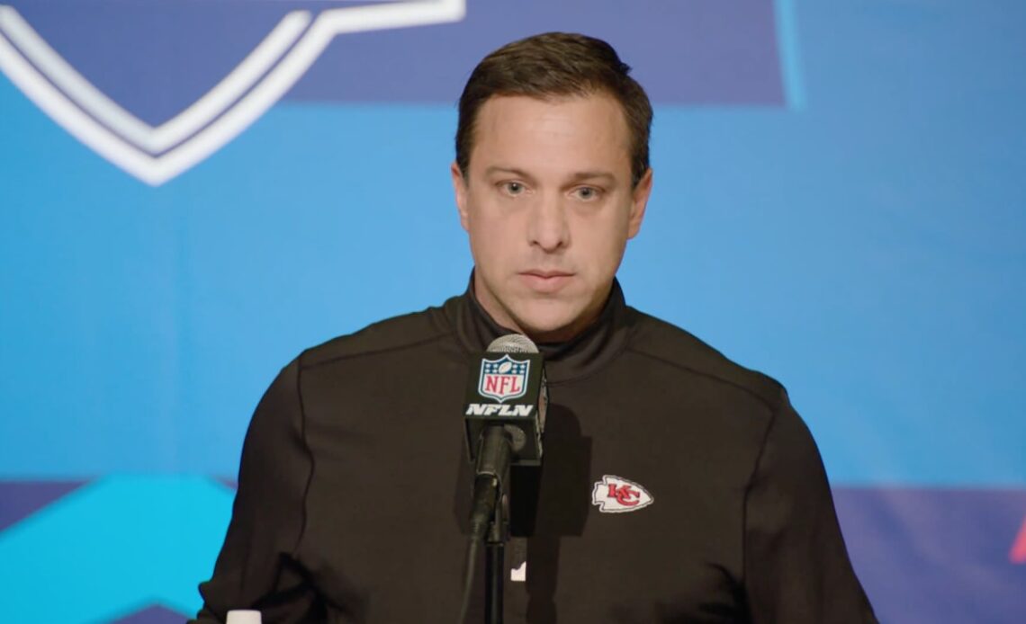 Brett Veach: "It's more beneficial to get something done long term" | 2023 NFL Combine