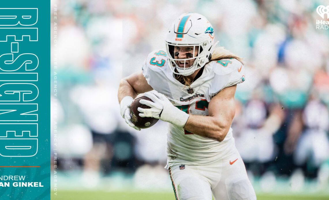 Miami Dolphins Re-Sign Andrew Van Ginkel