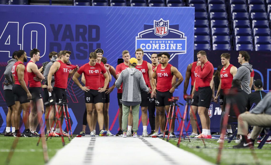 Photos | Top Images of the Tight End Workout at the 2023 NFL Combine