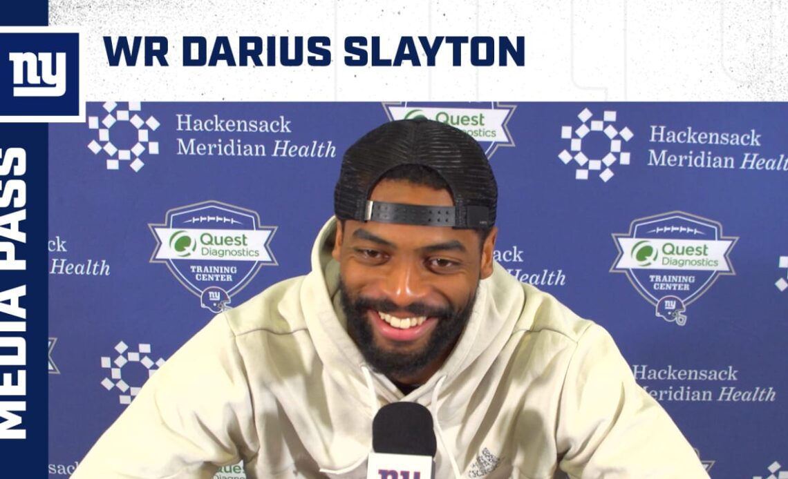 WR Darius Slayton on why he returned to Giants