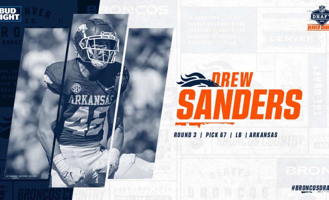 Broncos draft LB Drew Sanders with 67th-overall pick