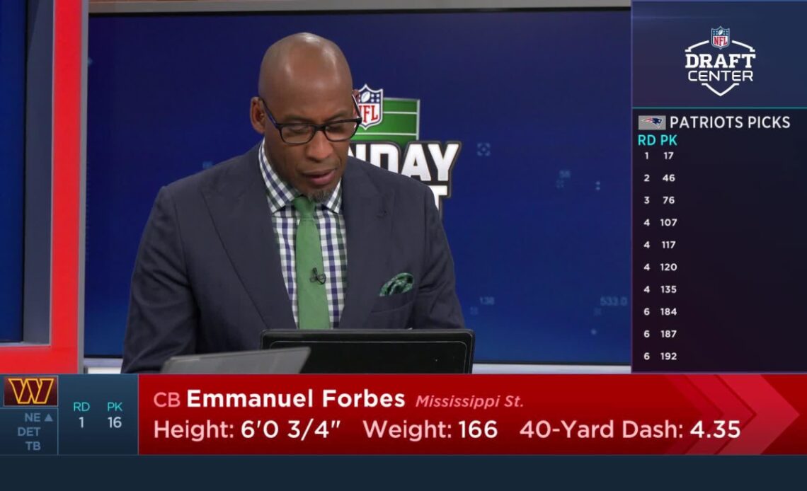 Bucky Brooks compares Emmanuel Forbes to former Ron Rivera-coached CB Stephon Gilmore