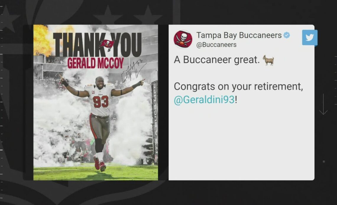 Gerald McCoy Joins 'NFL Now' to Discuss His Retirement