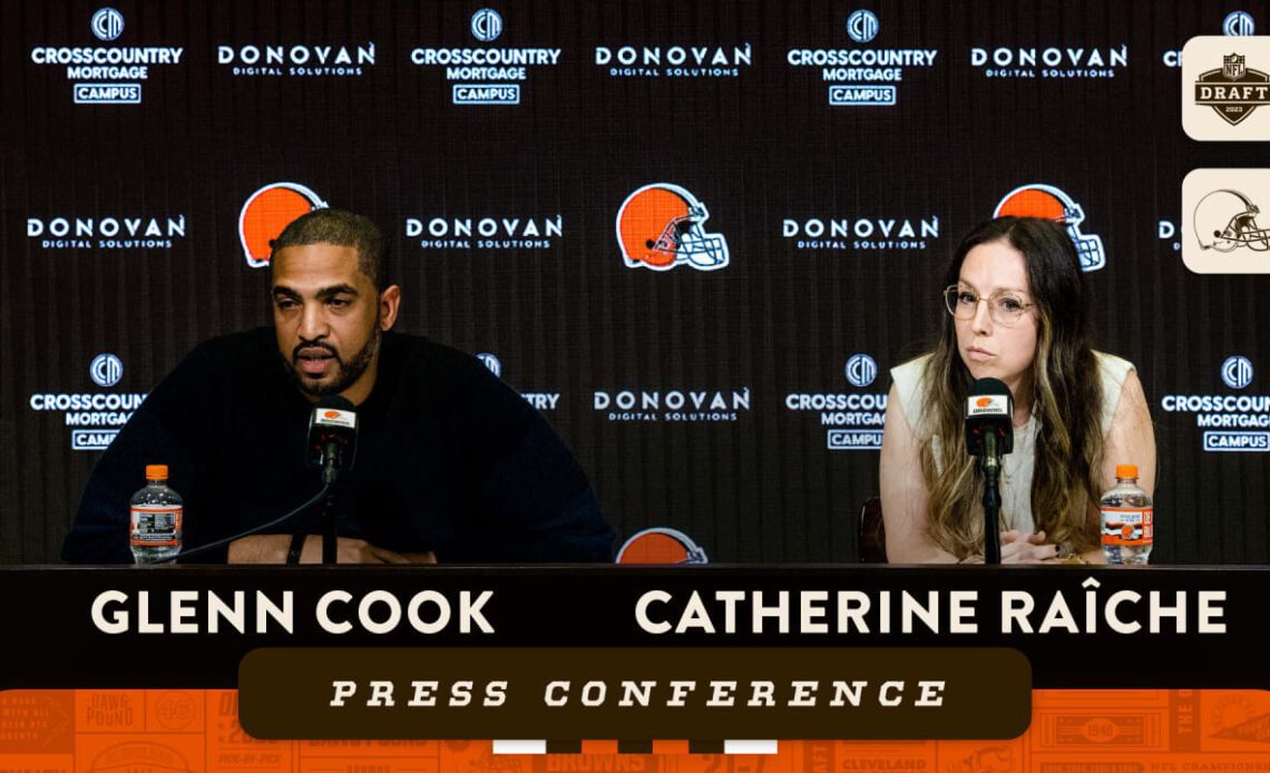 Glenn Cook and Catherine Raiche Press Conference following selection of WR Cedric Tillman