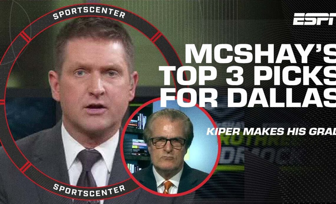 Kiper grades McShay’s Cowboys mock a B- or C+ 👀 |  NFL Draft SportsCenter Special