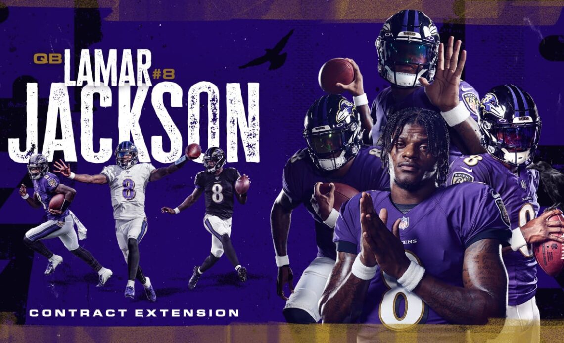 Lamar Jackson, Ravens Agree to Five-Year Extension