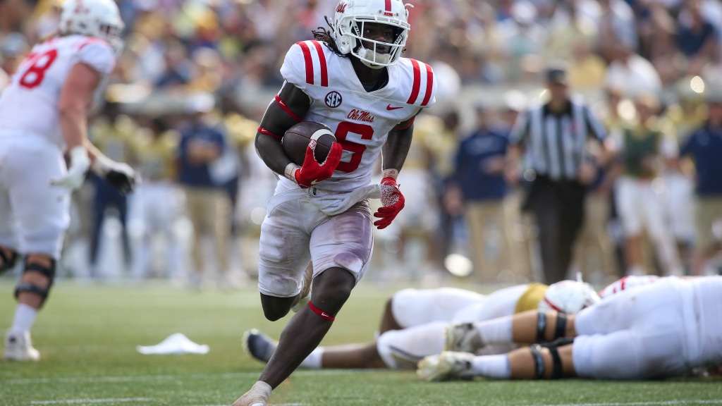 Rams select RB Zach Evans after trading up 37 spots to No. 215