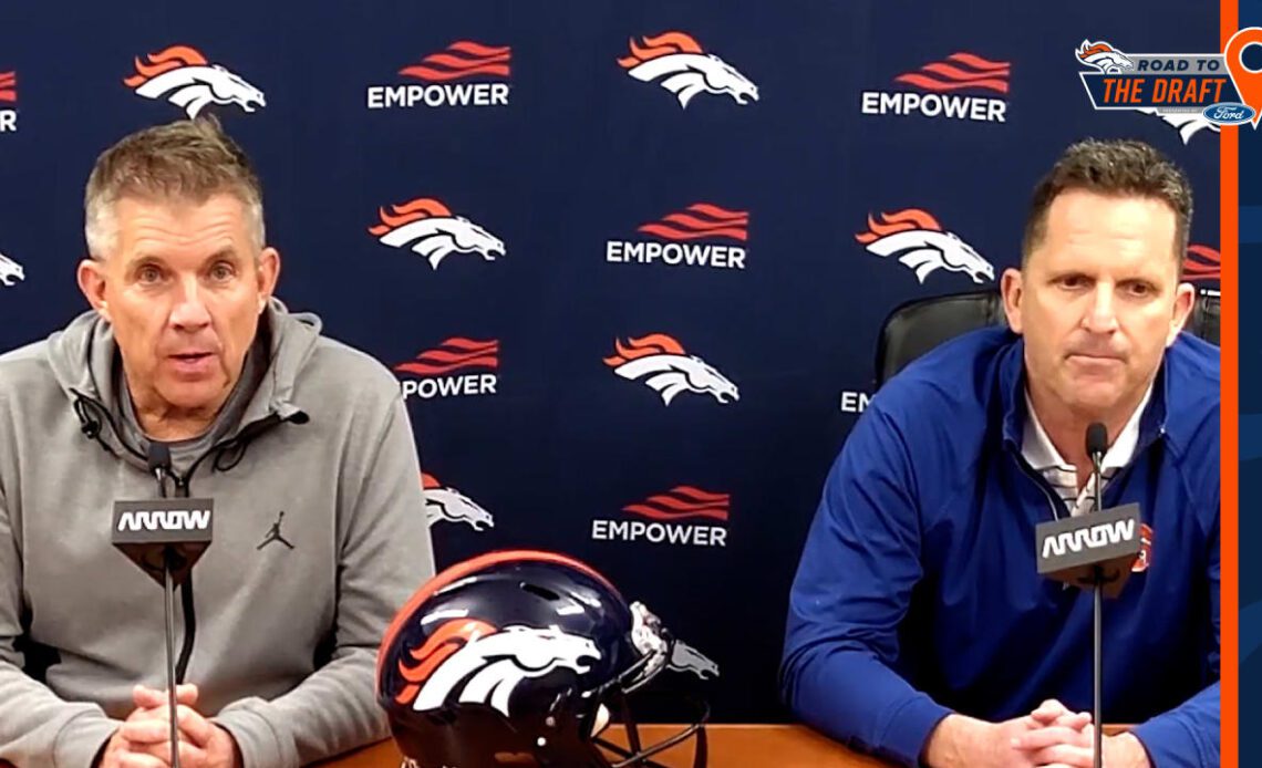 Sean Payton and George Paton discuss Broncos' goals ahead of 2023 NFL Draft