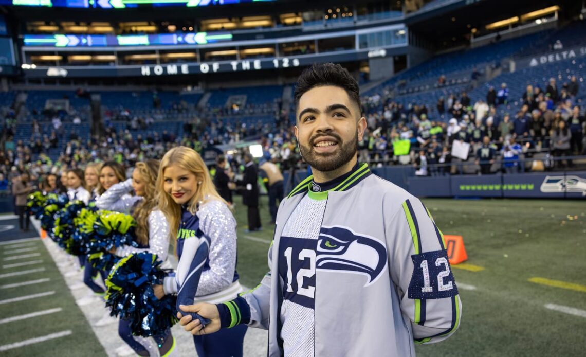 Top Shots Of Seahawks Dancer Victor From The 2022 Season