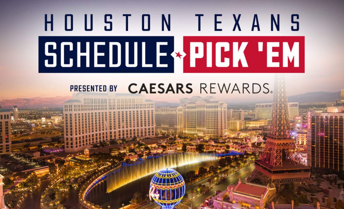 Win big with Houston Texans Schedule Pick 'Em!