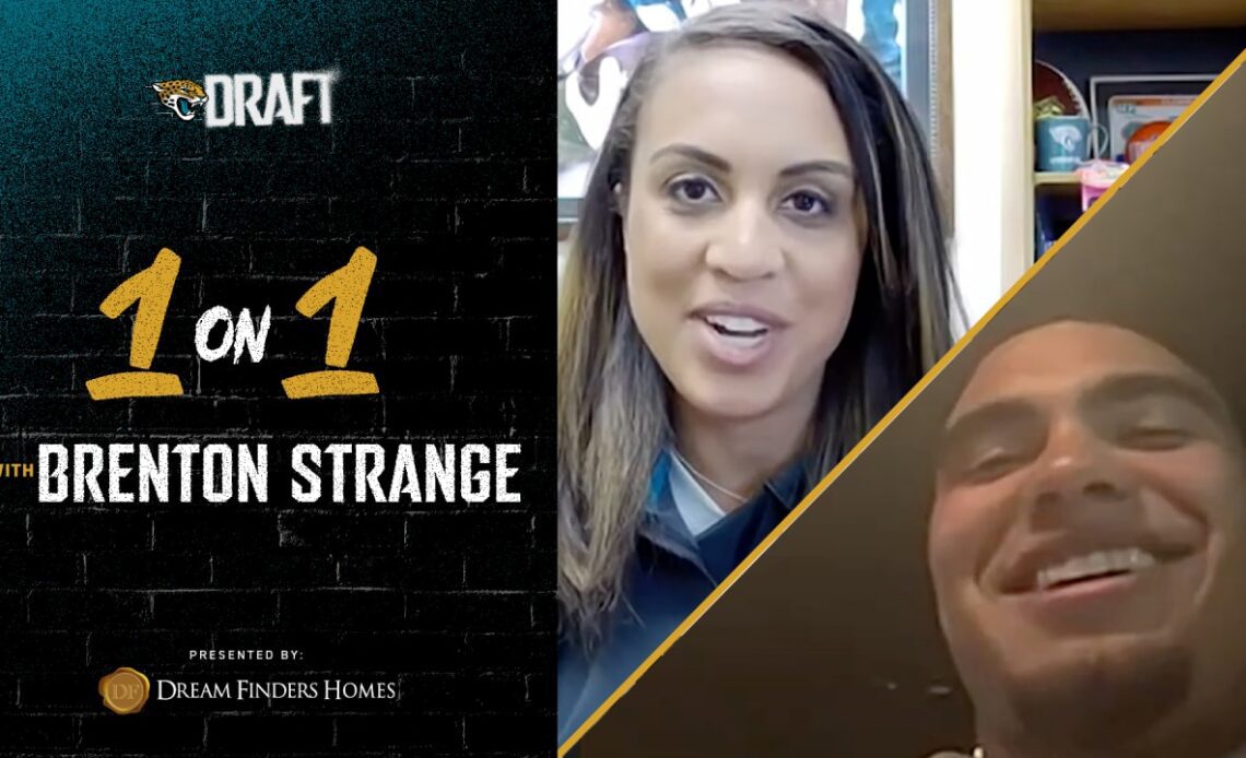 1 on 1 with Brenton Strange | 2023 NFL Draft | Jacksonville Jaguars