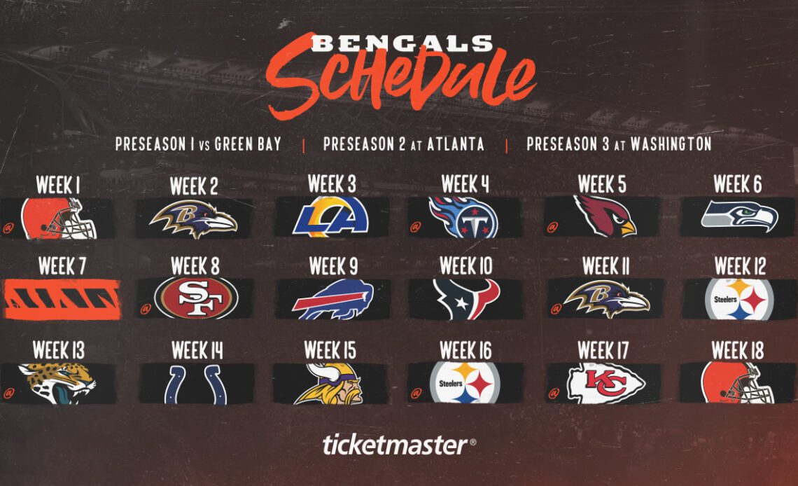 2023 Bengals Schedule Breakdown