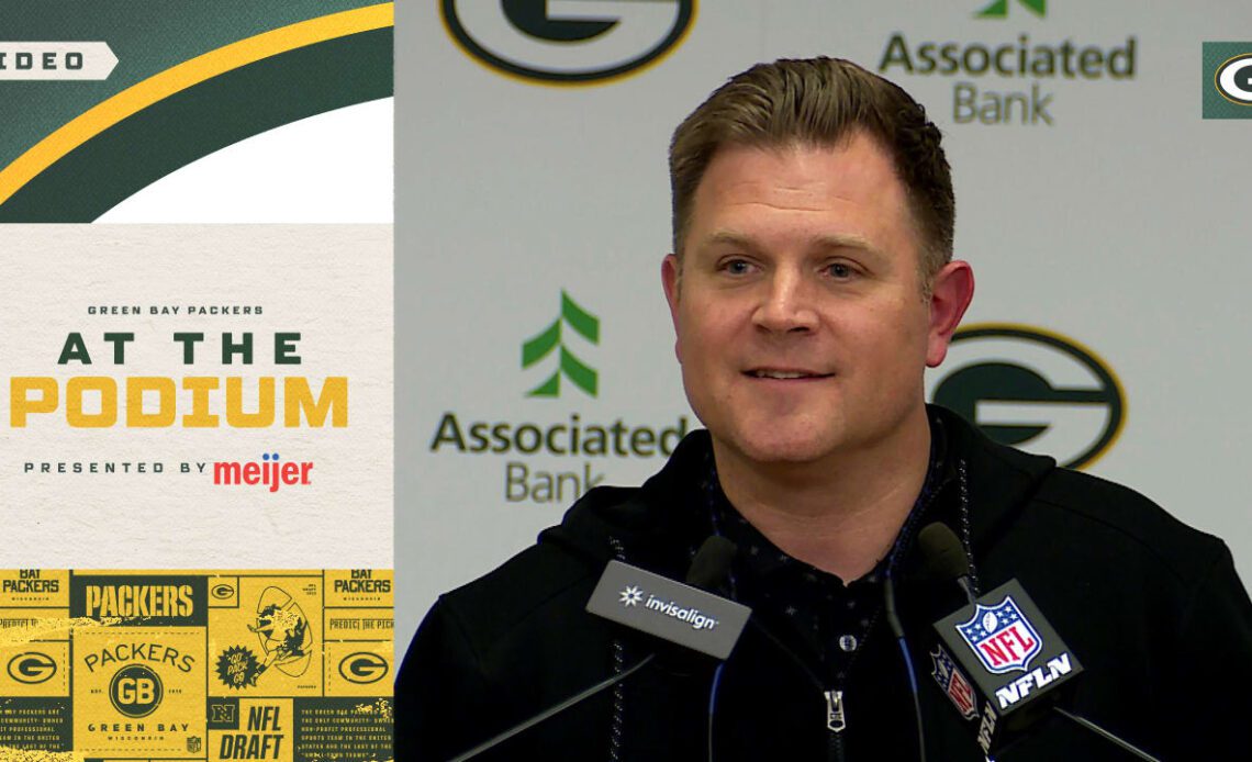 Brian Gutekunst: 'This is a really cool moment for these guys' | 2023 NFL Draft