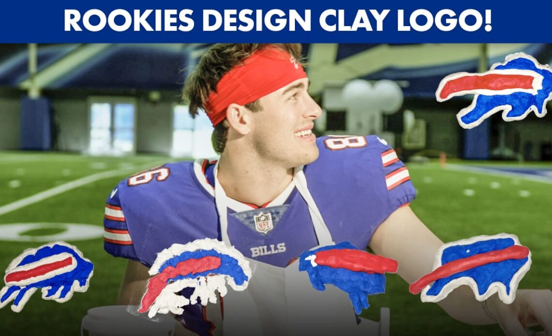 Buffalo Bills Rookies Try Their Hand At Making Bills Logo Out Of Clay!